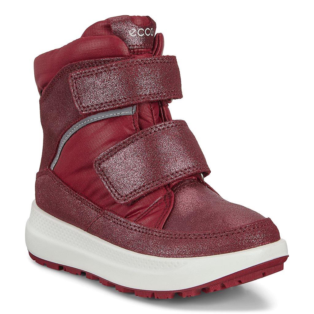 Bottes De Neige Ecco Solice K Filles Rouge 3170-MVWKX